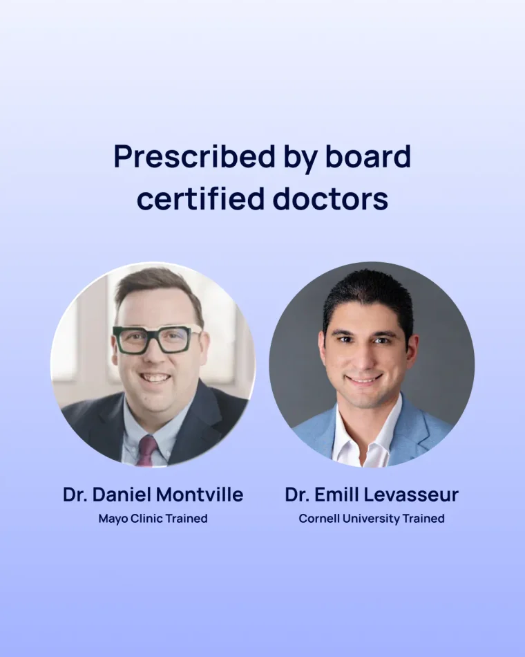 Prescribed by board certified doctors
