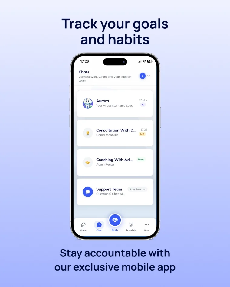 Track your goals and habits in the Choose Your Horizon app